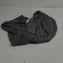 ANWUCHEN Ottoman Cover Square-Stretch Knitted Jacquard Square Ottoman Cover -Soft Square Ottoman Covers Slipcover -Thick Storage Ottoman Cover Foot Stool Cover with Elastic Bottom Large Dark Gray