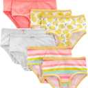 Simple Joys by Carter's Girls' 8-pack Underwear (Grey/Pink/Fruit/Stripe) Size 8