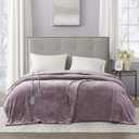 Beautyrest Heated Plush Elect Electric Blanket with 20 Heat Level Setting Controllers Equip with Secure Comfort Technology and 10 Hours Auto Shut Off, Queen: 84x90, Lavender,BR54-0656