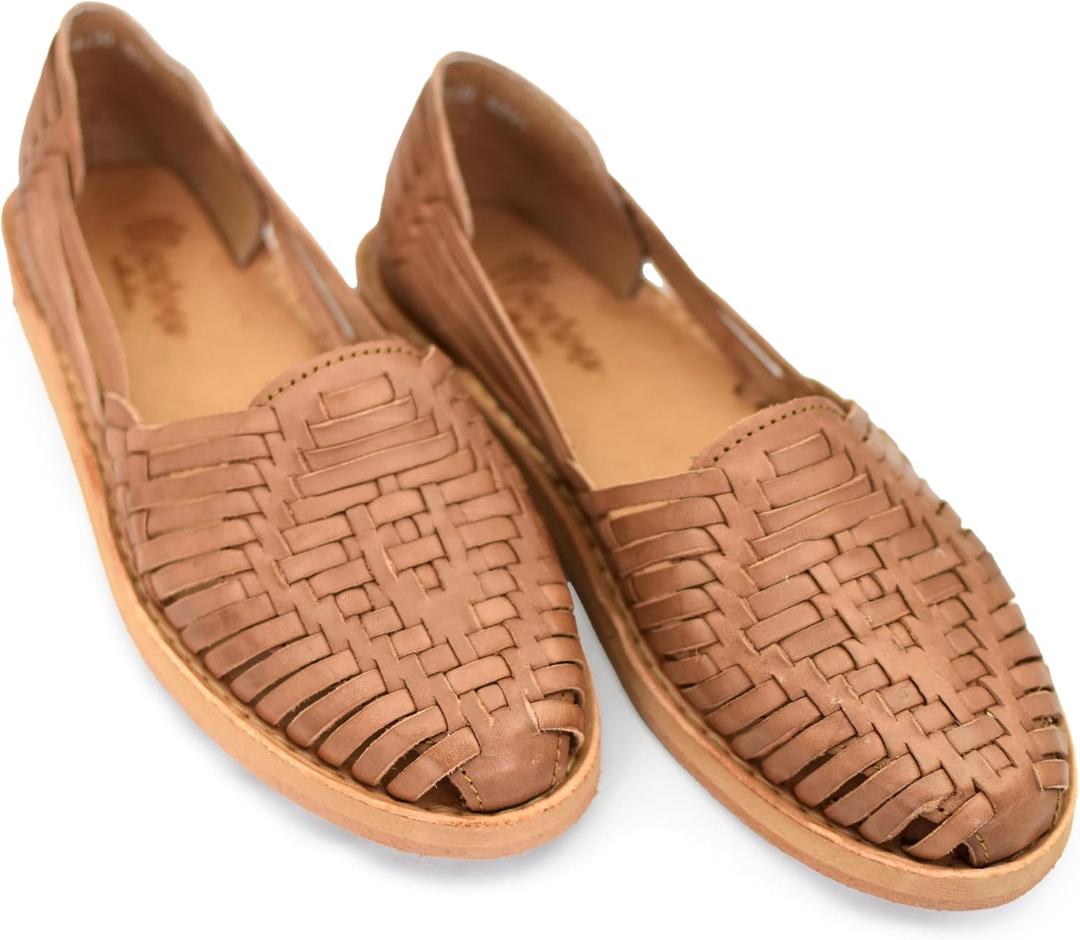 Macarena Collection Womens Shoes Leather Sandals for Women | Huarache Handmade Mexican Sandals | Comfortable & Stylish Womens Sandals 4150, Size 10