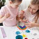 6pcs Paint Brushes for Acrylic Painting, Nylon Watercolor Brushes Kit, Acrylic Paint Brush Sets for Acrylics Watercolor Gouache Oil Painting- Purple