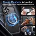 Magnetic for iPhone 17 Case,[Screen Protector] [Compatible with MagSafe][Military Grade Drop Protection][Heavy Duty Protection][Shockproof] 2-Layer Durable Bumper Phone Case 6.3"-Black
