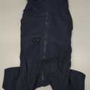 Dog Winter Coat for Large Medium Small Dogs, Warm Fleece High Collar Full Body Dog Jumpsuit Comfortable Onesie Apparel (Dark Blue, 5X-Large) 