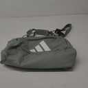 adidas Defender 5.0 Duffel Bag  Durable for Sports, Gym & Travel (Small (42L), Silver Green/White)