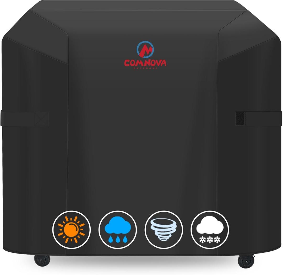 Comnova Grill Cover for Traeger Flatrock - Premium Flat Top Griddle Cover for Traeger Water\roof & Heavy Duty, 600D Gas BBQ Cover Accessory for Treager Flatrock Flat Top Grills (BAC751)