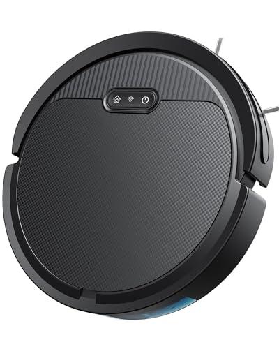 Dyrabitick V3 Robot Vacuum and Mop, 3 in 1 Combo Cleaner for Home with Pet Hair and Hard Floor, 5000Pa Suction, 120 Mins Run Time, Super Thin Body & Large Dust Box, Self-Charging, App + Alexa-Black