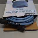 LULUW 25FT 1/4-inch High Pressure Washer Hose,3600PSI M22 14mm Replacement Power Washer Hose for Most Brands, Blue