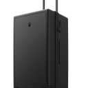 LEVEL8 Trunk Luggages, Large Suitcase 28 Inch Luggage with Spinner Wheels, Luminous Textured Checked Lightweight Hard Shell with Tsa Lock, Black