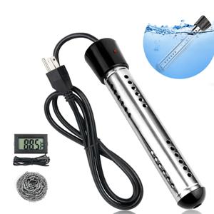 Immersion Water Heater Electric Water Heater Pool heater2000W 110V Bathroom Portable Basin Heater Immersion Water Heater Bathtub Water Heater Inflatable Pool Home Outdoor School Application
