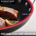 Calphalon Signature Hard-Anodized Nonstick Wok, 12", Flat-Bottom, Oven-Safe, PFOA-Free, Black