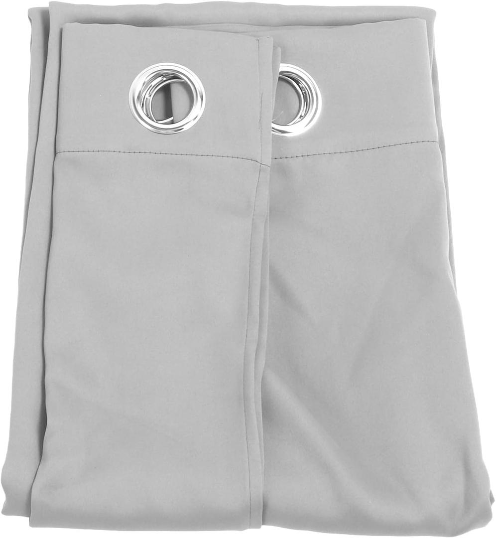 Blackout Curtains with Eyelets, Punch, Thermal Insulated, Room Darkening Curtains for Bedroom and Living Room (132x213cm / 52.0x83.9in) (Light Gray)