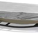 UNKOMN Boat Cover 10-16FT Jon Boat Cover Black/Silver Waterproof Sun Protection Anti-UV Heavy Duty 600D Marine Trailerable Canvas Boat Accessories