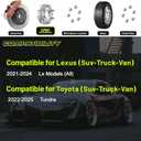 Customadeonly 6x139.7 Forged Wheel Spacers 1 Inch (25mm) Hub Centric  Compatible for Toyota Tundra 20222024  95.1mm Bore M14x1.5  2 Pieces (Silver)