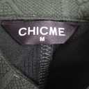 CHICME Women Argyle Cable Cardigan Casual Lightweight Cropped Coat Stand Collar Long Sleeve Metal Button Front Spring Jackets (Medium, Green)