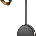 SANKEDOU Wall Mounted Reading Light, Bedside Headboard Lights with 5 Dimming & Color Temperature, USB Output, Night Light & Timers Function, Flexible Gooseneck 3000K-6000K Upgrade Bed Lamp (Black)