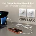 iPhone 17 16 15 Charger Fast Charging, 10 FT Long USB C Charger Cord with 20W Type C Fast Phone Charging Block for iPhone 17/17 Pro/17 Pro max/Air, for iPhone 16 15 Pro Max Plus, iPad, Android