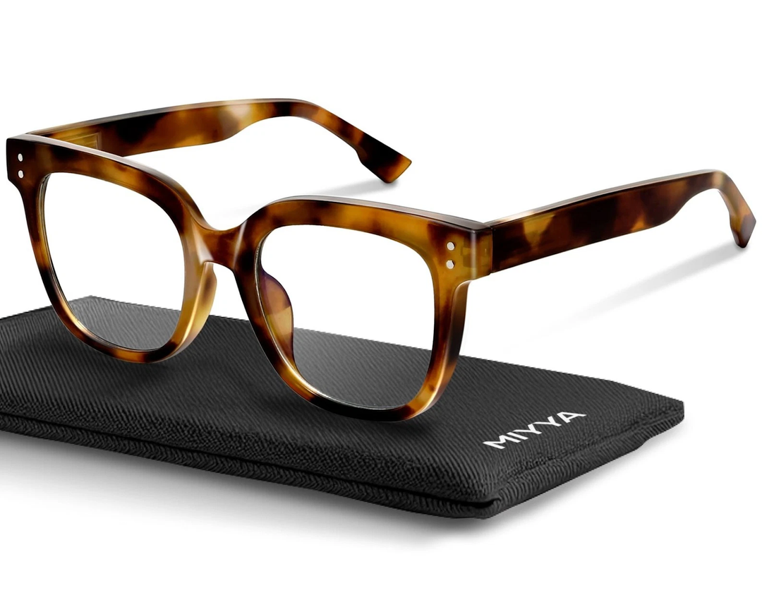miyya Blue Light Glasses for Women & Men – Oversized UV & Blue Light Blocker Chunky Frames, Stylish Eyewear Accessories