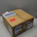 Uiimeces Small Crystal Chandelier, Modern Crystal Chandelier for Dining Room, Rustic Farmhouse White Round Ceiling Pendant Light Fixture for Living Room, Entryway, Hallway, Bedroom, Bathroom