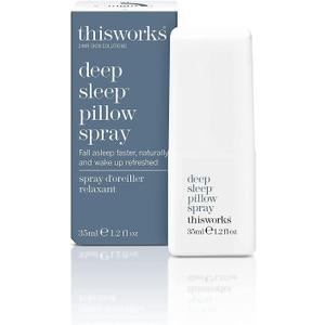 THISWORKS Deep Sleep Pillow Spray: Fast-Acting Natural Rest Aid with Lavender for Relaxation, 35 ml 1.2 Fl Oz (Trial Size | Portable | Great for Travel) (1.2 Fl Oz (Pack of 1))