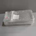 6 Pack Large Clear Plastic Drawer Organizer Trays, Acrylic Kitchen Drawer Organization and Storage Dividers, Non-Slip Storage Bins for Makeup, Kitchen Utensils, Bathroom, Jewelries and Office Desk