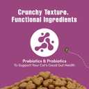 Get Naked Digestive Health Crunchy Cat Treats 6oz - Chicken Flavor, Grain-Free Cat Probiotics for Indoor Cats, Supports Healthy Digestion, Dental Health & Immunity, Made in The USA (EXP 03/29/27)