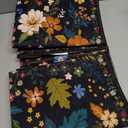Rug Runners 2x6, Floral Washable Kitchen Rugs for Hallways Area Rugs, Non Slip Long Rug Low Pile Entrance Doormat, Flower Carpet for Kitchen, Entryway Indoor, Bedroom, Bathroom, Laundry, Black