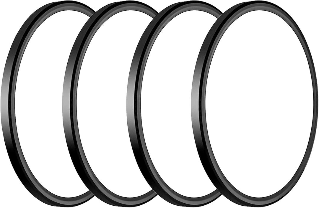 WKONCLDY 3200lm LED Flush Mount Ceiling Light, Super Slim 12 inch LED Ceiling Light, 5000K LED Ceiling Light for Bedroom, Living Room, Dining Room, Garage, Office, Warehouse (Black, Four Pack)