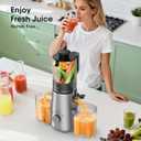 Juicer Machines, 5.3" Wide Feed Chute Cold Press Juicer for Whole Vegetables & Fruits, High Juice Yield, BPA Free (Slivery)