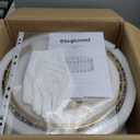 ElegLumi 4-Lights Luxury Glass Chandelier, Mid-Century Modern Style for Dining Room, Living Room, Bedroom, D16.5''  H10.6'', Adjustable Height (10.6"~51.4"), Gold Finish Frame & Figured Glass Shade