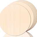 JOICEE 6PACK Wood Circles for Crafts14 Inch Unfinished Wood Rounds Discs for Door Hanger Sign Blank, DIY Wooden Discs for Crafts Painting and Christmas Halloween Decoration