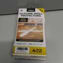 2 x 4 Clear Silicone Wall Protector Strips  Self-Adhesive Door Slam Stoppers & Noise Dampening Bumpers for Cabinets, Car, Toilet Lids, Drawers, Shower  5.5" x 0.7" x 0.2" by Vellax