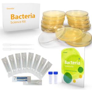 Bacteria Science Kit Petri Dishes with Agar Educational STEM Science Fair Project Kit for Kids Age 9 and Above