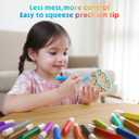 48 Pcs Suncatcher Paint Pens Stained Glass Paint Pigment Window Art Pens Suncatcher Paint Crafts Sets (10ML Each,24 Colors)