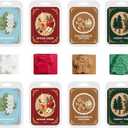 Christmas Wax Melts Wax Cubes Strong Scent Peppermint Snowflake, Gingerbread Man, Spiced Cider, Pine Forest Festive Shapes Soy Cubes For Warmers Winter Wax Melts Set Of 8 Holiday Home Fragrance Gift