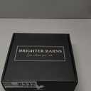 White Shampoo and Conditioner Dispenser Set by Brighter Barns - Shower Dispenser for Bathroom - Refillable Plastic Shampoo Bottle & Stainless Steel Pump - Shampoo Dispenser for Vacation Rental (White) (Silver)