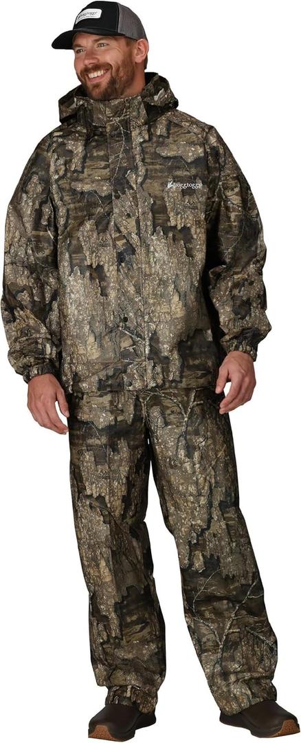 FROGG TOGGS Men's Classic All-Sport Waterproof Breathable Rain Suit (X-Large, Realtree Timber)