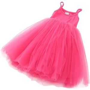 ZINPRETTY Toddler Dress Baby Girls Tutu Playwear Sleeveless Birthday Party Outfit Infant Tulle Sundress Knee Length 3-4T