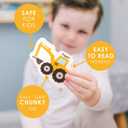 Curious Columbus Magnetic Objects and Letters. Set of 78 Foam Magnets Including 52 Pictures and 26 Uppercase Alphabet Magnets from A-Z. Educational Toy for Preschool Learning