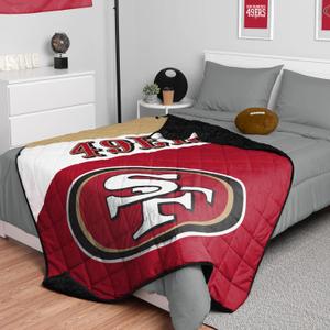 FOCO NFL Team Color Wordmark Weighted Blanket 60" x 80"