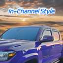 Window Visor Fit for GMC Terrain 2018-2024, in Channel Window Rain Guards, Smoke Tinted Vent Window Visors, Vent Shade Shield, 2018 2019 2020 2021 2022 2023 2024, 4pcs