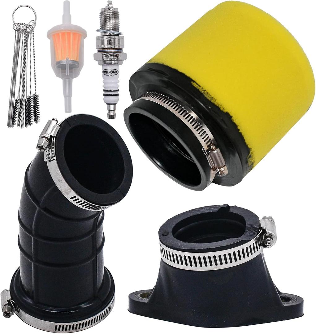 0470-322 0470-391 Air Filter Fit for Arctic Cat 375 400 454 500 ATV With 0470-305 Air box Carb Intake Boot and 3402-149 Intake Manifold Pipe