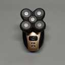 5 in 1 Head Shavers for Bald Men, Skull Head Shaver with Rechargeable Battery, Electric Razor, Hair Clippers, Nose Hair Trimmer, Cleaning Brush, Hair Manager, Idea Gift for Men (Brown)