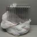 Ohlove 6 Pcs Large Clear Plastic Drawer Organizers Tray 15" x 6.3" Storage Bins with 25 Pcs Non-Slip Pads for Makeup, Jewelries, Kitchen Utensils, Bathroom and Office