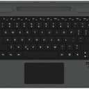Qulose Surface Pro 9 Keyboard, Detachable Wireless Bluetooth Keyboard for Microsoft Surface Pro 8/9/X, with Built-in Rechargeable Battery/Multi-Gesture Touchpad