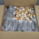 Maxcheck 50 Pieces 4oz Small Glass Spray Bottles for Essential Oil Empty Spray Mist Bottle Empty Fine Mist and Refillable Mister Refillable Liquid Containers for Perfumes, Cleaning(Brown, Gold)