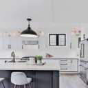 10 Pack 5 Inch(128mm) Matte Black Modern Rectangular Ambidextrous Pull Handles, Kitchen Cabinet Hardware, Drawer Pulls