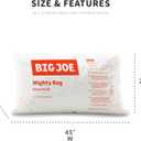 Big Joe Bean Refill Polystyrene Beans for Bean Bags or Crafts, 100 Liters