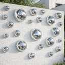 Sliner 16 Pcs Half Disco Ball Wall Decor, Retro Wall Art, 4, 2.36 Inch