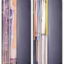 KIMBORA 10" Gusseted Clear Wedding Dress Bags for Gowns, 60" Garment Bags for Hanging Clothes Storage with Handles, Suit Bags for Closet Storage, Dress Cover for Long Dresses, Coats (2 Packs, Grey)
