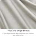 California Design Den Pillow Cases King Size Set of 2 - Luxury 1000 Thread Count Sateen, Soft and Thick 100% Cotton King Pillowcases, Breathable and Durable, Hotel Quality - Sand Beige